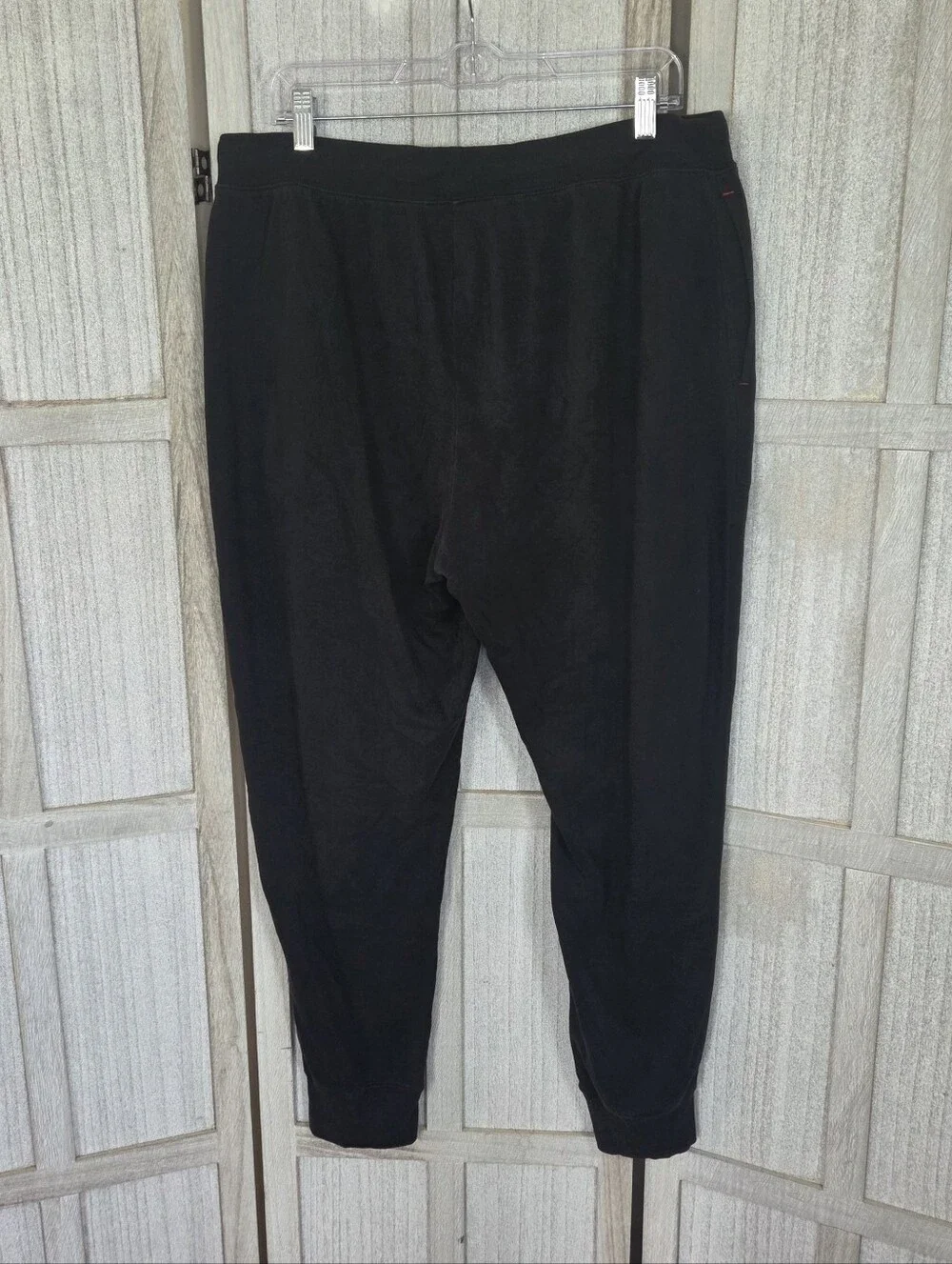 Polo Ralph Lauren Joggers Pants Mens Size XL Black Red Pony Athleisure